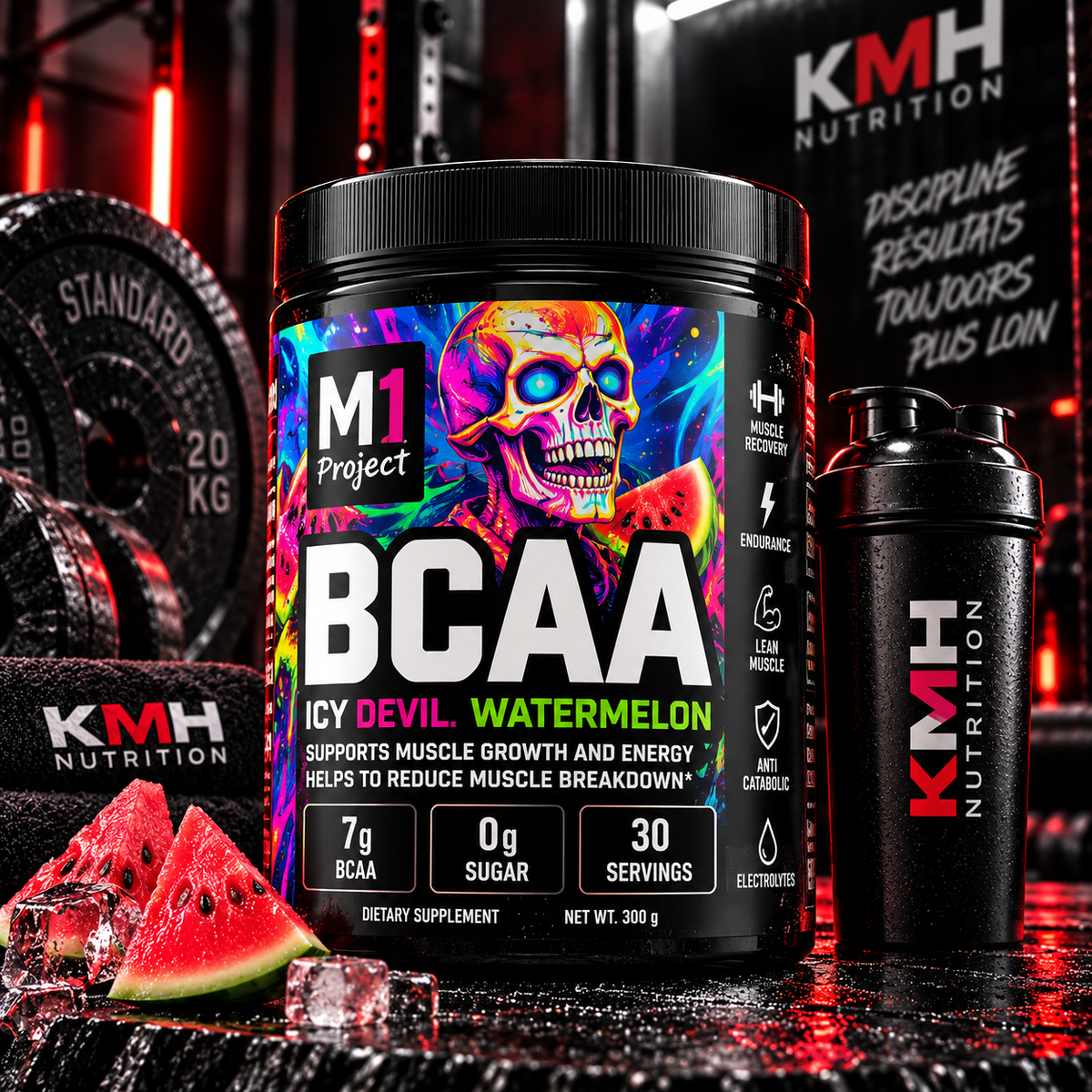 BCAA's (Honeydew Watermelon) de Project M - 45 portions