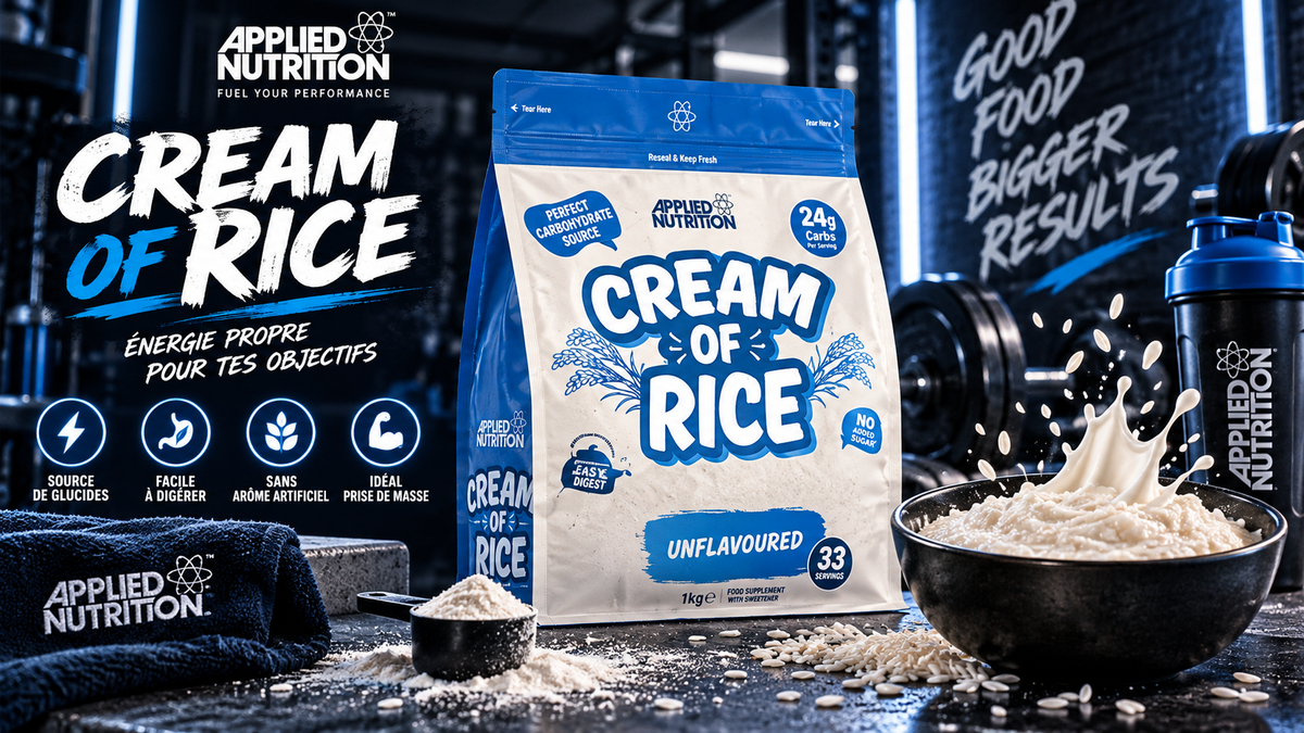 Applied Nutrition Complément de Crème de Riz Unflavoured, 1kg