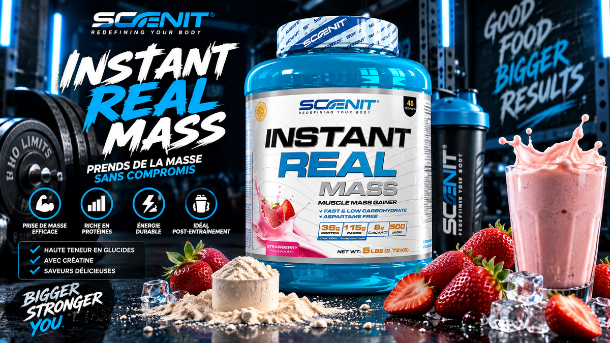 Instant Real Mass - 2,72 kg - Gainer Prise de Masse