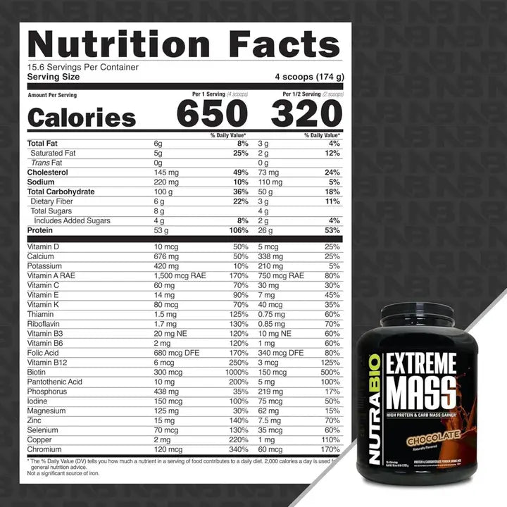 NutraBio Masse Extrême